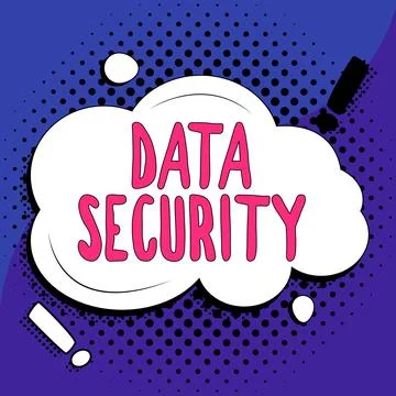 Writing displaying text Data Security. Conceptual photo Confidentiality Disk 스톡 일러스트