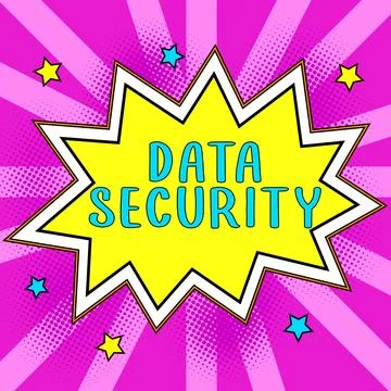 Writing displaying text Data Security. Business overview Confidentiality Disk Stock Illustration