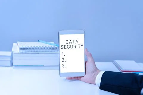 Writing displaying text Data Security. Word Written on Confidentiality Disk Stock Photos