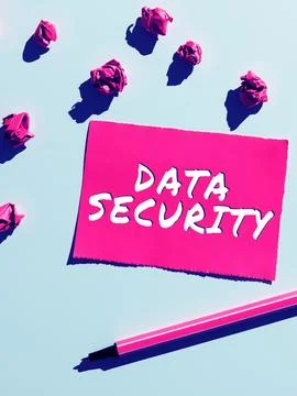 Writing displaying text Data Security. Business approach Confidentiality Disk Stock Photos