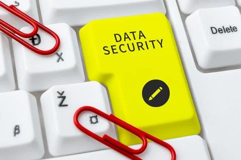 Writing displaying text Data Security. Conceptual photo Confidentiality Disk Stock Photos