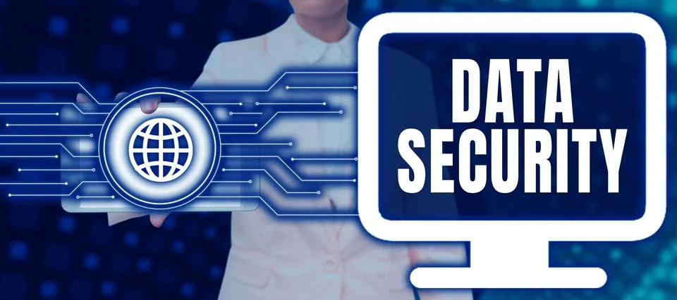 Writing displaying text Data Security. Business idea Confidentiality Disk Stock Photos