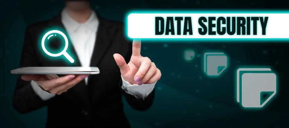 Writing displaying text Data Security. Business showcase Confidentiality Disk Stock Photos