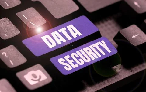 Writing displaying text Data Security. Word for Confidentiality Disk Encryption Stock Photos