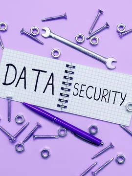 Writing displaying text Data Security. Business approach Confidentiality Disk Stock Photos