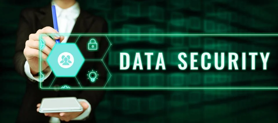 Writing displaying text Data Security. Business overview Confidentiality Disk Stock Photos