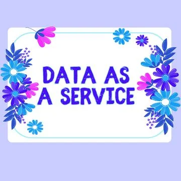 Writing displaying text Data As A Service. Conceptual photo act of securing and Stock Illustration