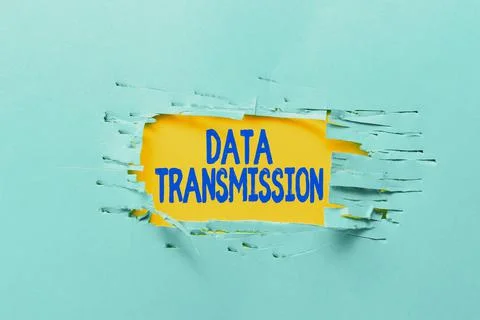 Writing displaying text Data Transmission. Business concept sending data 스톡 사진