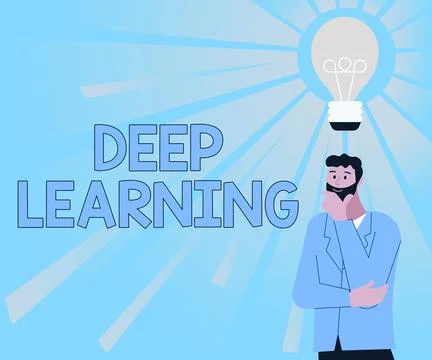 Writing displaying text Deep Learning. Business showcase Hierarchical Stock Illustration