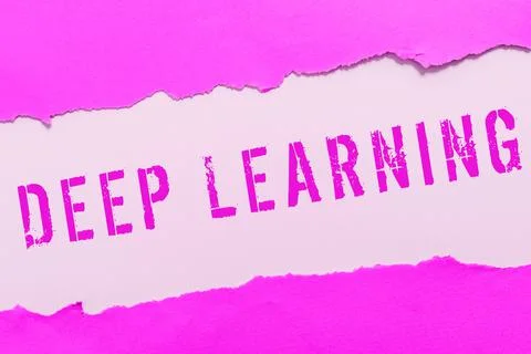 Writing displaying text Deep Learning. Word for Hierarchical Abstractions Foto stock