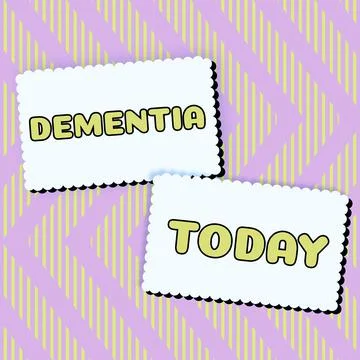 Writing displaying text Dementia. Conceptual photo examination of anything Illustrazione stock