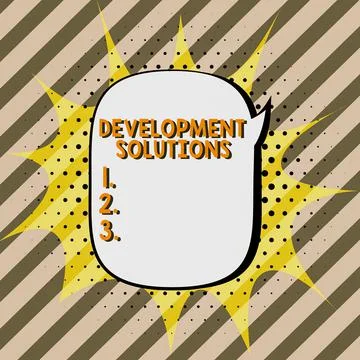 Writing displaying text Development Solutions. Concept meaning Efficient イラスト素材