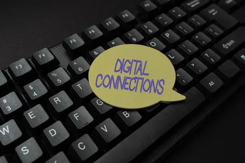 Writing displaying text Digital Connections. Concept meaning Powerful Ways to Stock Photos