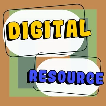 Writing displaying text Digital Resource. Word Written on content that Ilustração Stock