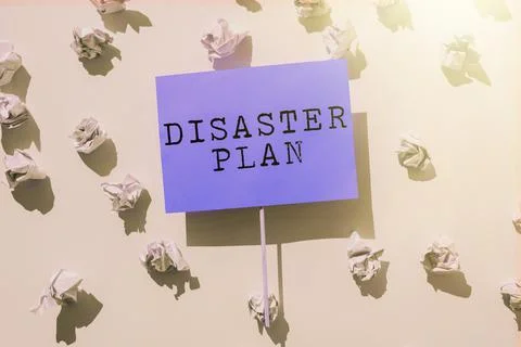 Writing displaying text Disaster Plan. Word Written on Respond to Emergency Stock Photos