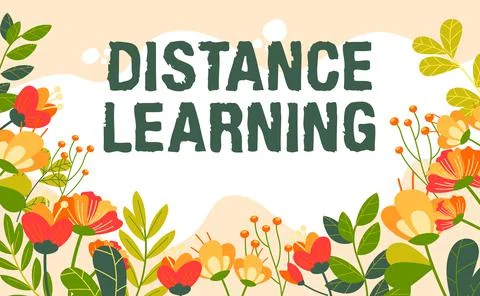 Writing displaying text Distance Learning. Business approach educational 库存插图