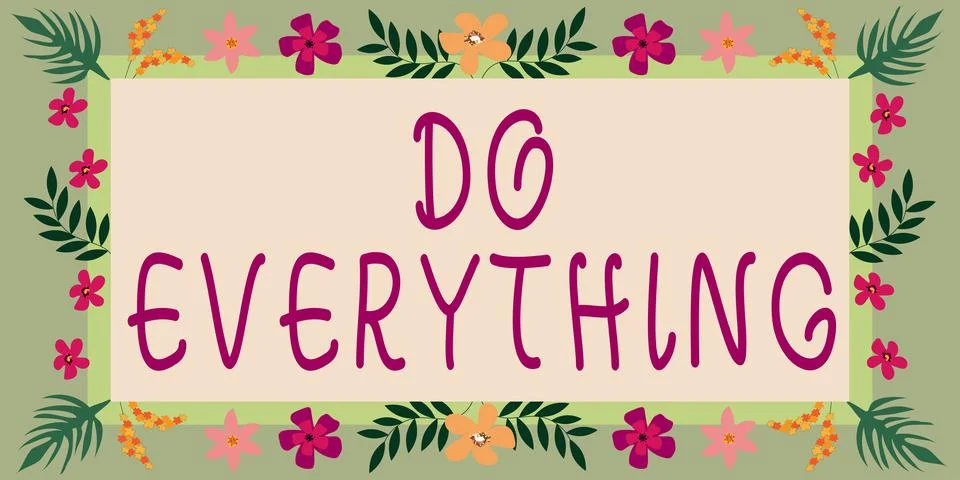 Writing displaying text Do Everything. Business overview Jack of All Trades Self Illustrazione stock