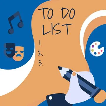 Writing displaying text To Do List. Business idea A structure that usualy made Illustrazione stock