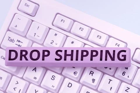 Writing displaying text Drop Shipping. Business approach to send goods from a Photos