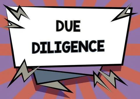 Writing displaying text Due Diligence. Internet Concept avoid harming other Stock Illustration