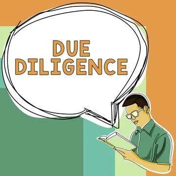 Writing displaying text Due Diligence. Business concept avoid harming other Stock Illustration