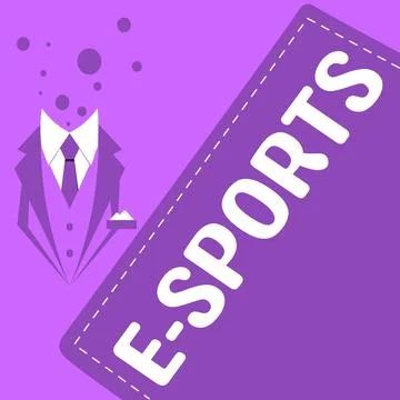 Writing displaying text E Sports. Business showcase multiplayer video game Stock Illustration