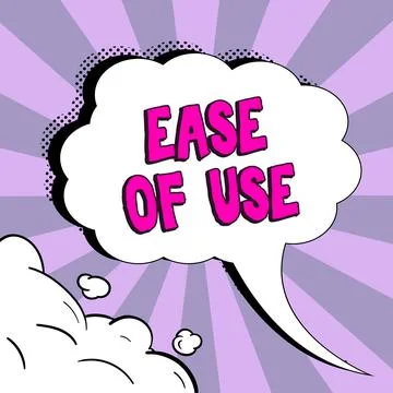 Writing displaying text Ease Of Use. Business showcase User friendly easy to イラスト素材