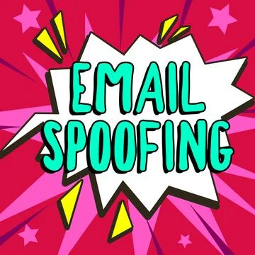 Writing displaying text Email Spoofing. Word Written on secure the access and Illustrazione stock