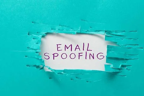 Writing displaying text Email Spoofing. Business approach secure the access and Stock Photos