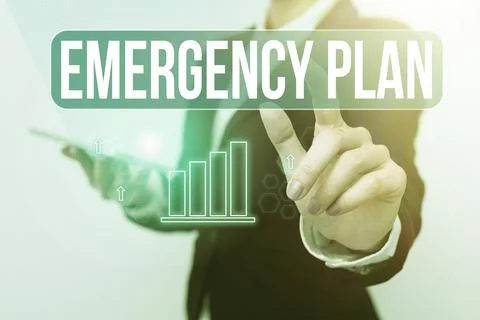 Writing displaying text Emergency Plan. Business concept procedures for handling Photos