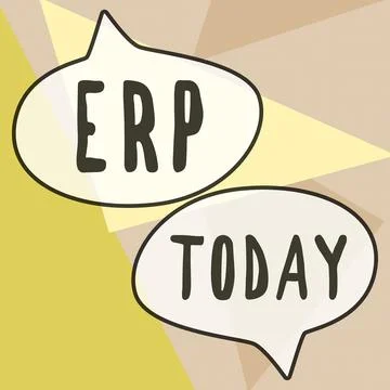 Writing displaying text Erp. Concept meaning enterprise resource planning Stock Illustration