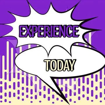 Writing displaying text Experience. Word Written on to seek for something or Stock Illustration