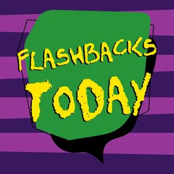 Writing displaying text Flashbacks. Business approach interruption of Stock Illustration