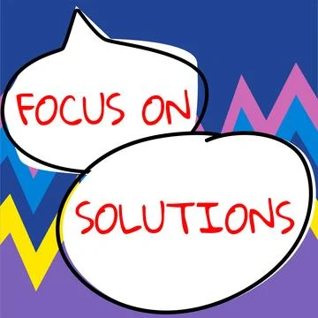 Writing displaying text Focus On Solutions. Conceptual photo powerful practical 库存插图