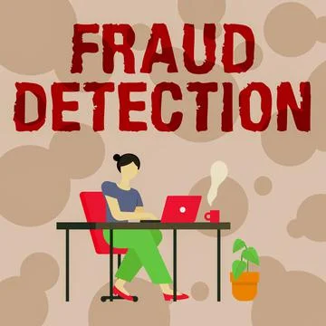 Writing displaying text Fraud Detection. Conceptual photo identification of イラスト素材