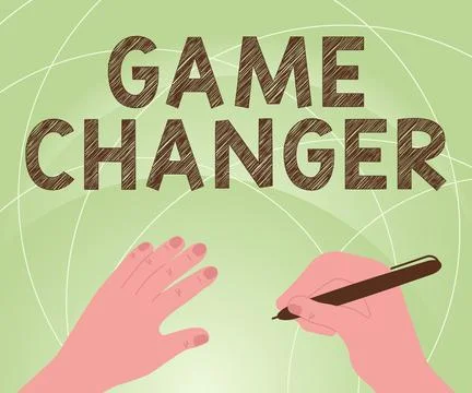 Writing displaying text Game Changer. Internet Concept Sports Data Scorekeeper Stock-Illustration