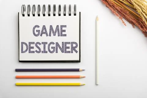 Writing displaying text Game Designer. Word Written on Campaigner Pixel Stock Photos