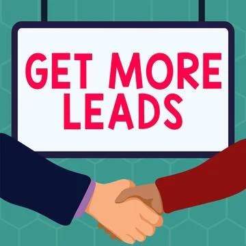 Writing displaying text Get More Leads. Word for Inbound Marketing Process of Stock Illustration