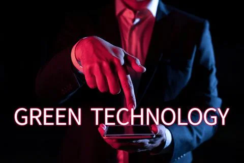 Writing displaying text Green Technology. Business overview reverse the effec Stock Photos