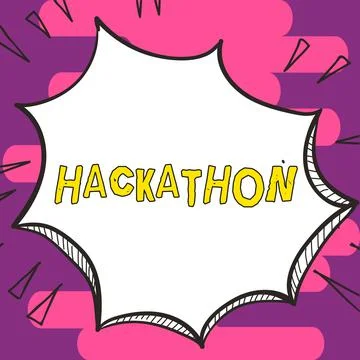 Writing displaying text Hackathon. Business concept event where large number of Stock Illustration