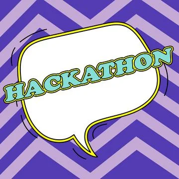 Writing displaying text Hackathon. Business concept event where large number of Stock Illustration