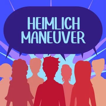 Writing displaying text Heimlich Maneuver. Business overview application of Ilustração Stock