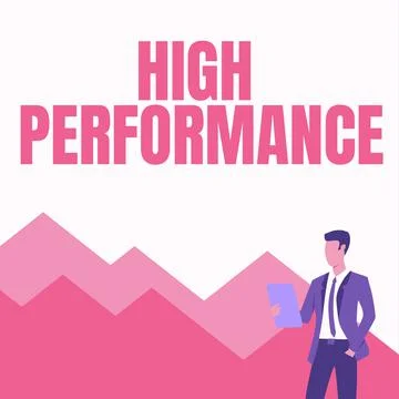 Writing displaying text High Performance. Internet Concept organization Stock Illustration
