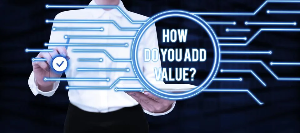 Writing displaying text How Do You Add Value. Business overview Bring business Stock Photos