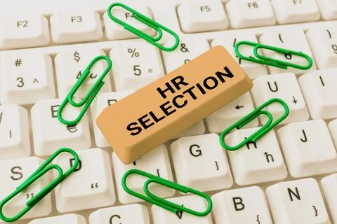 Writing displaying text Hr Selection, Internet Concept Process and approached Stock Photos