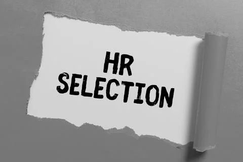 Writing displaying text Hr Selection, Conceptual photo Process and approached Stock Photos