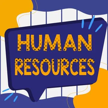 Writing displaying text Human Resources. Business overview The showing who make Illustrazione stock