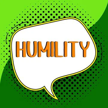 Writing displaying text Humility. Concept meaning being Humble is a Virtue not Stock Illustration