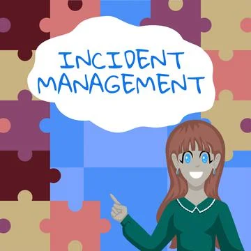 Writing displaying text Incident Management. Word Written on Process to return Stock Illustration