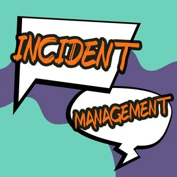 Writing displaying text Incident Management. Business concept Process to return Stock Illustration